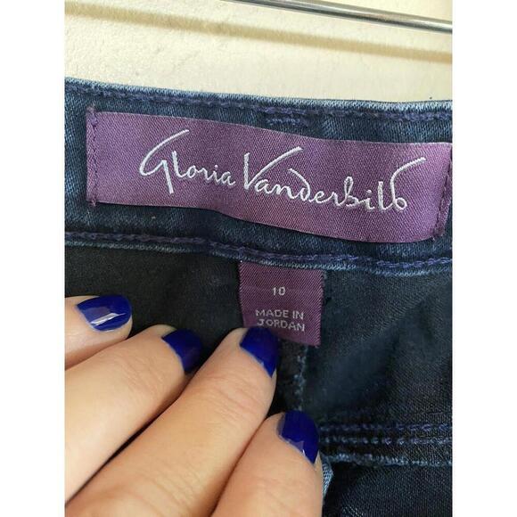 Gloria Vanderbilt Jeans Sz.10 Short Dark Wash Boot Cut - Picture 3 of 3